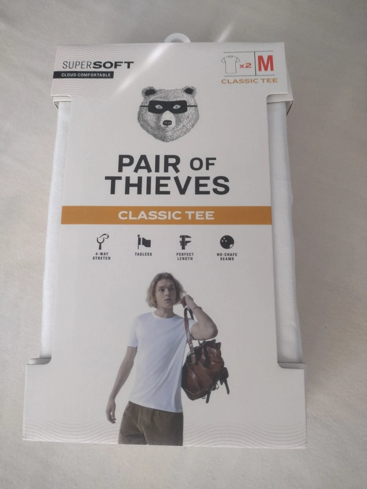 New! Pair Of Thieves Classic Fit Tee 2 Pack White medium New Bundle Of 2