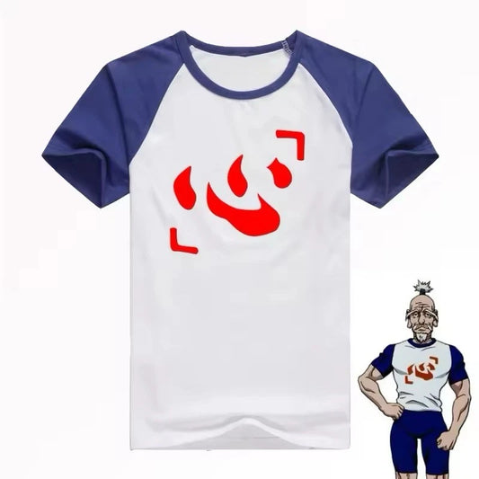 Anime Hunter X Hunter T-Shirt Short Sleeve Cosplay Shirt Isaac Netero