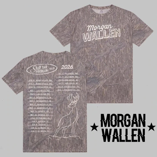 Morgan Wallen Still The Problem Tour 2026 Merch Camo All Over Print Shirt S-5XL