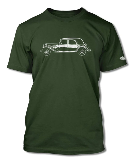 Citroen Traction Avant 11B 1934 – 1957 T-Shirt - Men - Side View - French Car