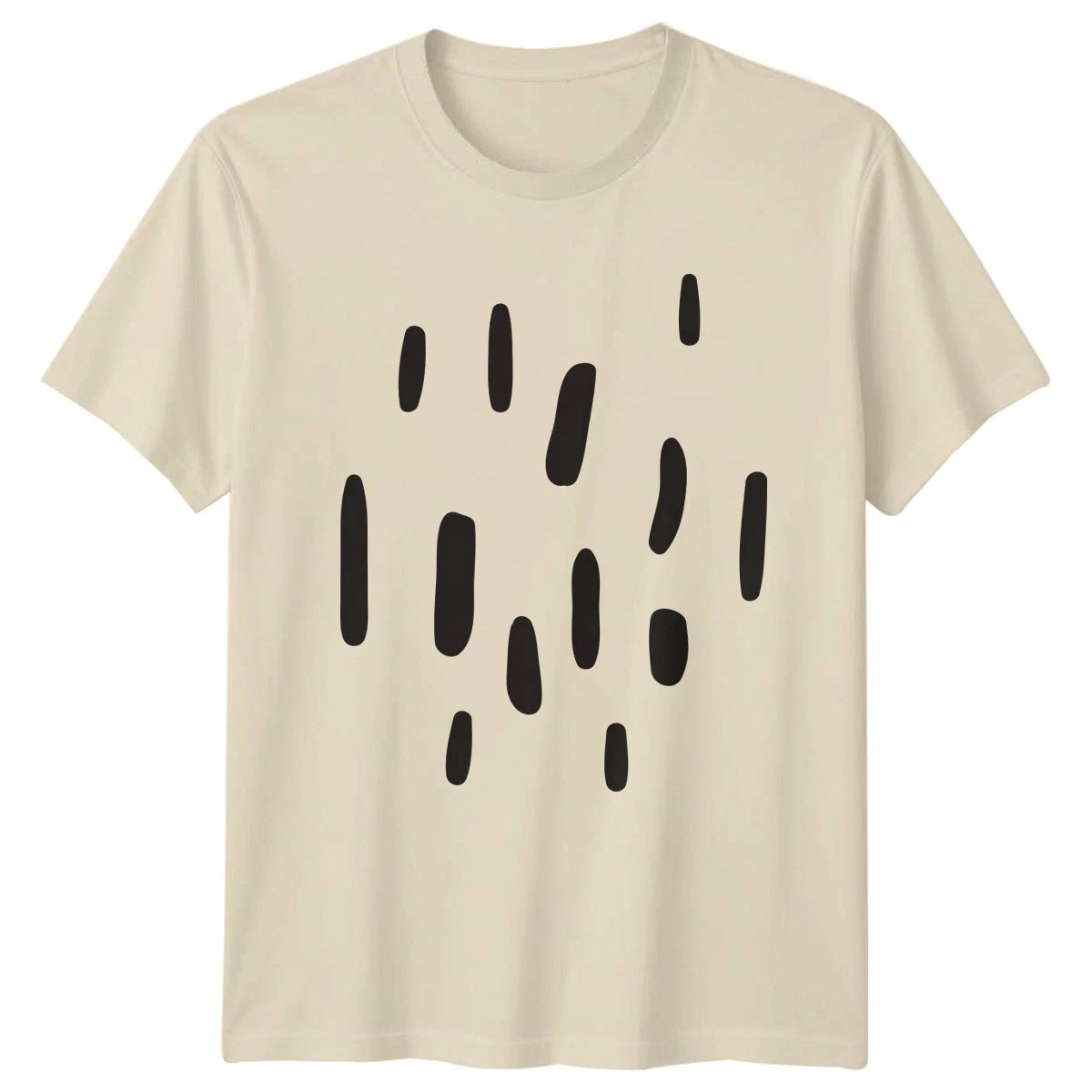 Simple Modern Abstract Dash Pattern T-Shirt Organic Art Pattern Birthday Gift