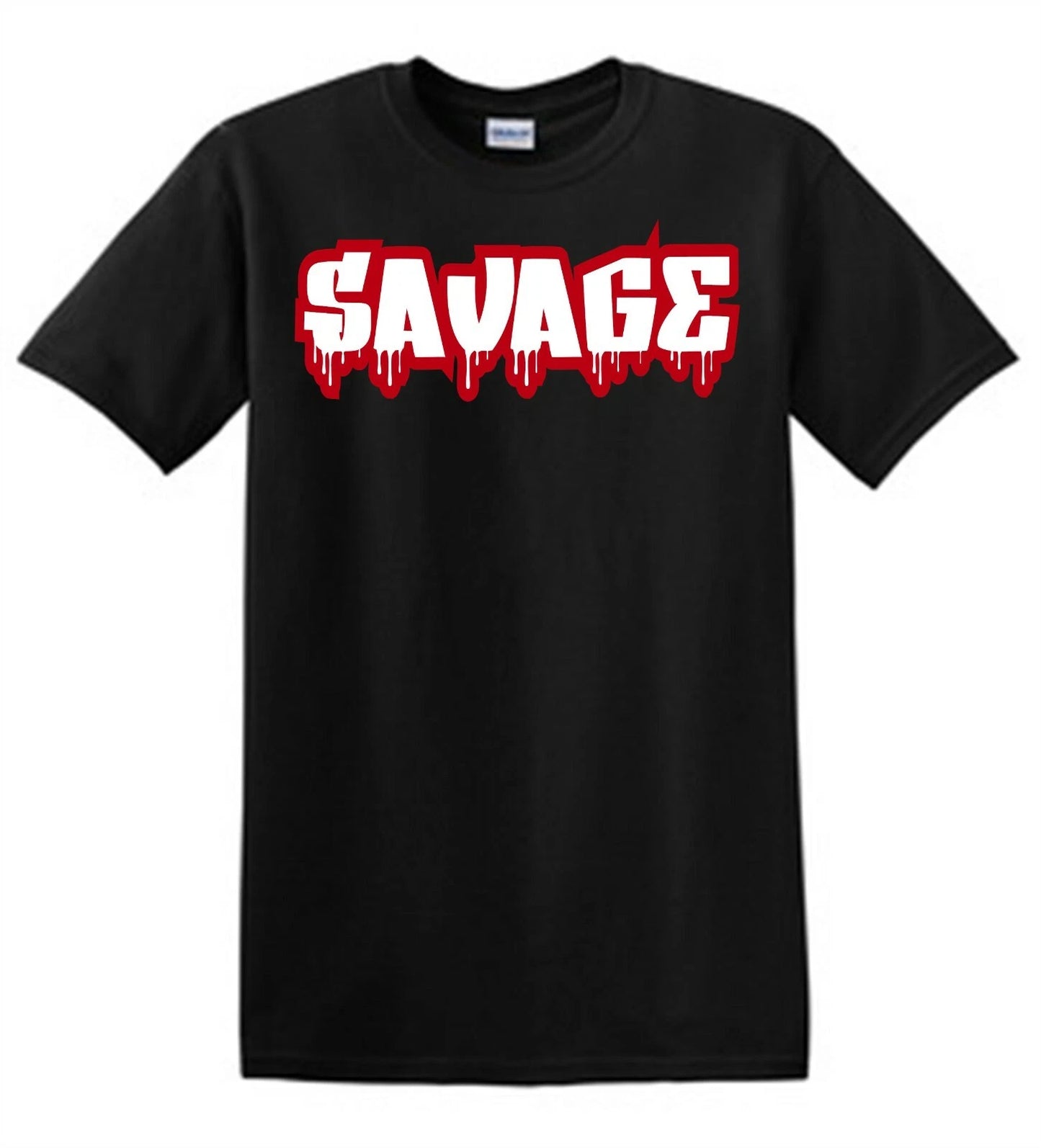 SAVAGE Custom 2 Color T-Shirts10X6 LARGE Print