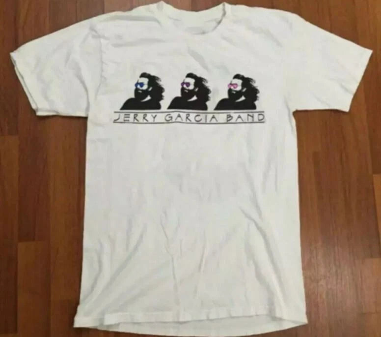 NEW 1991 Jerry Garcia Band White T Shirt S-5XL