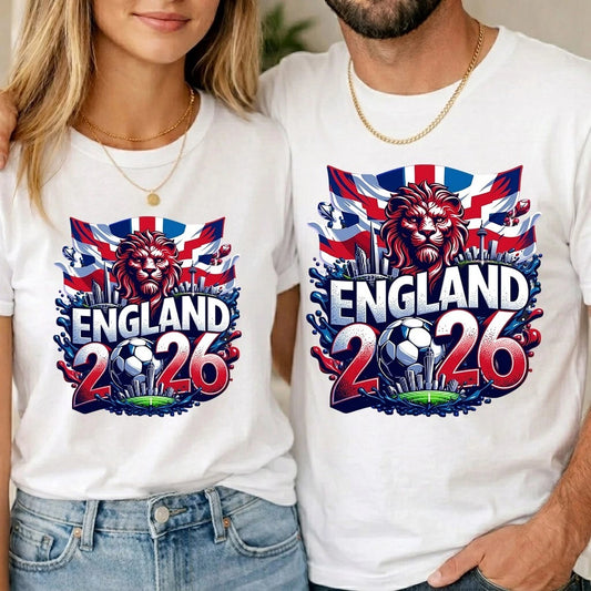 England Football World Cup 2026 Unisex Kids T-Shirt Soccer Game Tee Boys Girls