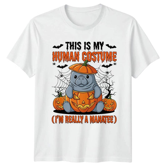 This Is My Human Costume T-Shirt Manatee Halloween Halloween Gift For Him
