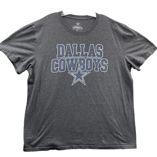 Dallas Cowboys T-Shirt Men's XL Gray Retro Football Sportswear Training Athletic