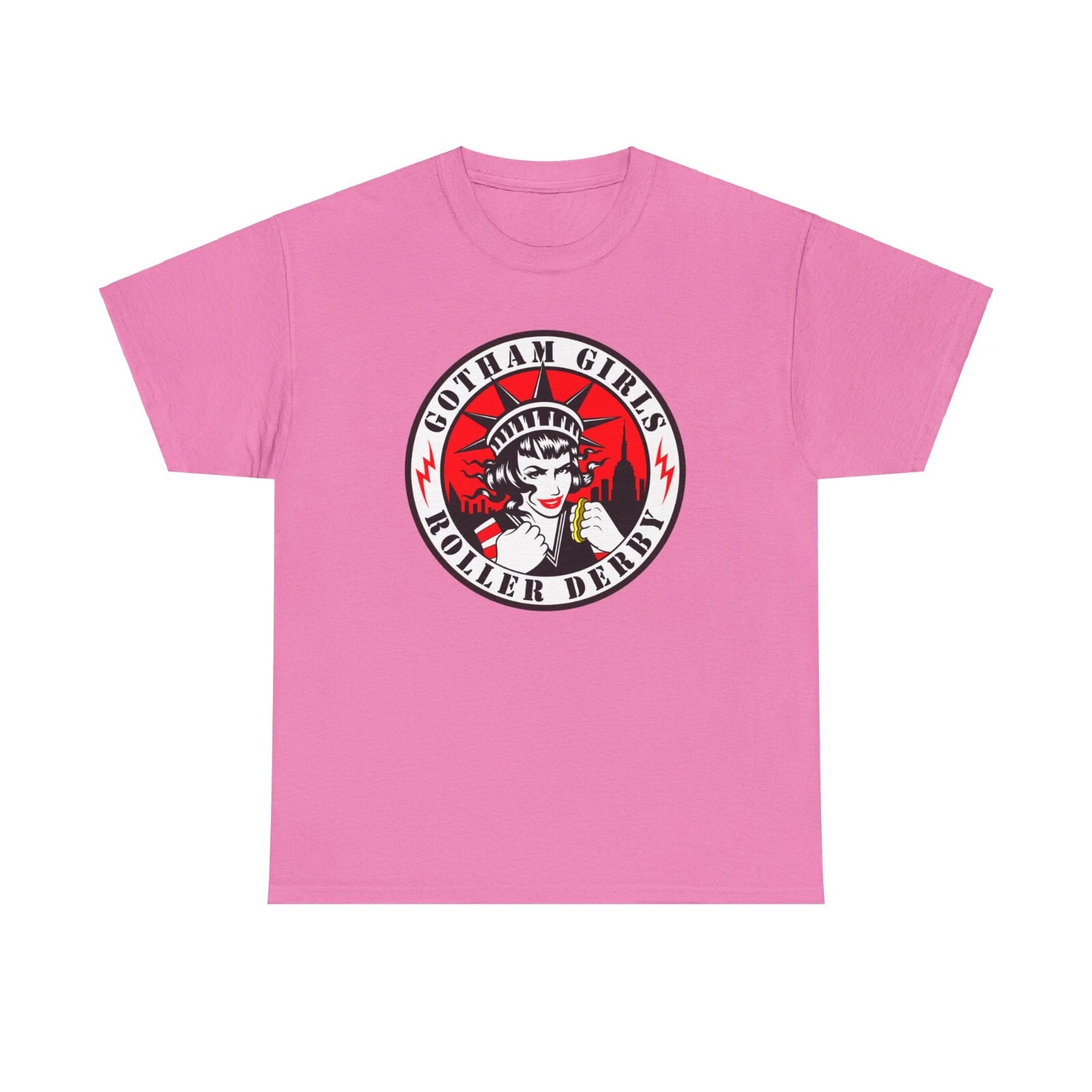 gotham girl roller derby T-shirt heavy cotton Size M