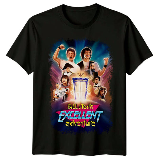 Bill & Ted's Excellent Adventure (1989) Movie Poster Inspired T-Shirt Retro Fans