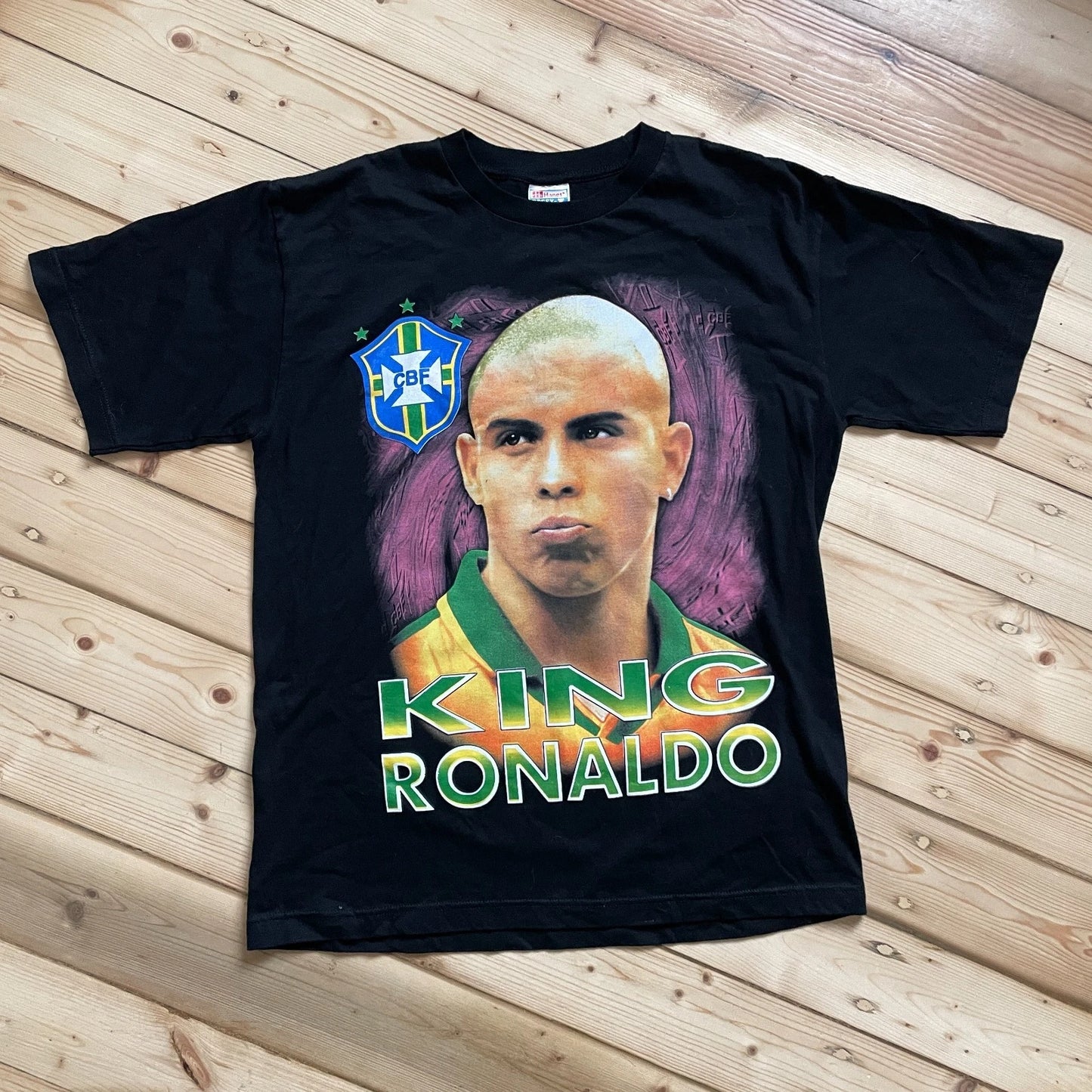 Vintage Soccer Ronaldo T Shirt Real Madrid Brazil Very Rare Ronaldo Nazario