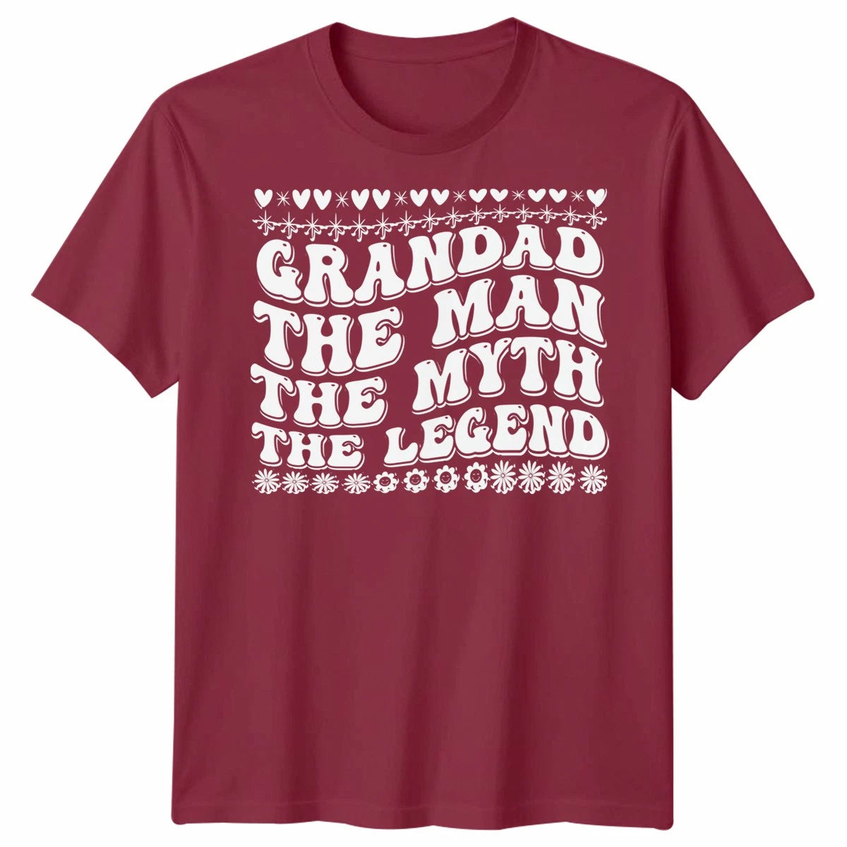Grandad The Man The Myth The Legend Unisex Tshirt Funny Novelty Birthday Gift