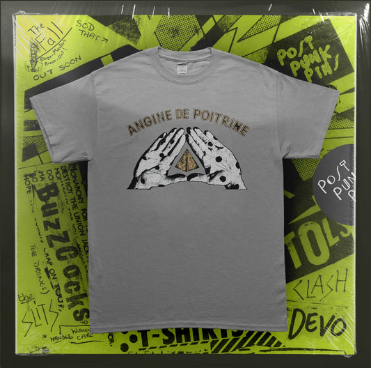 ANGINE DE POITRINE - Sherpa Fabienk Quebec 150GSM Grey Graphic T-Shirt