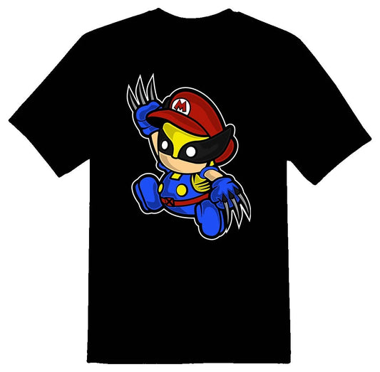 Marvin Wolf comic character  Tee shirt black or white