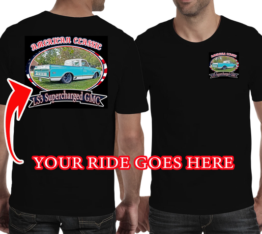 Your Custom Car T-shirts, Personalized t-shirt, AMERICAN CLASSIC #2 DESIGN