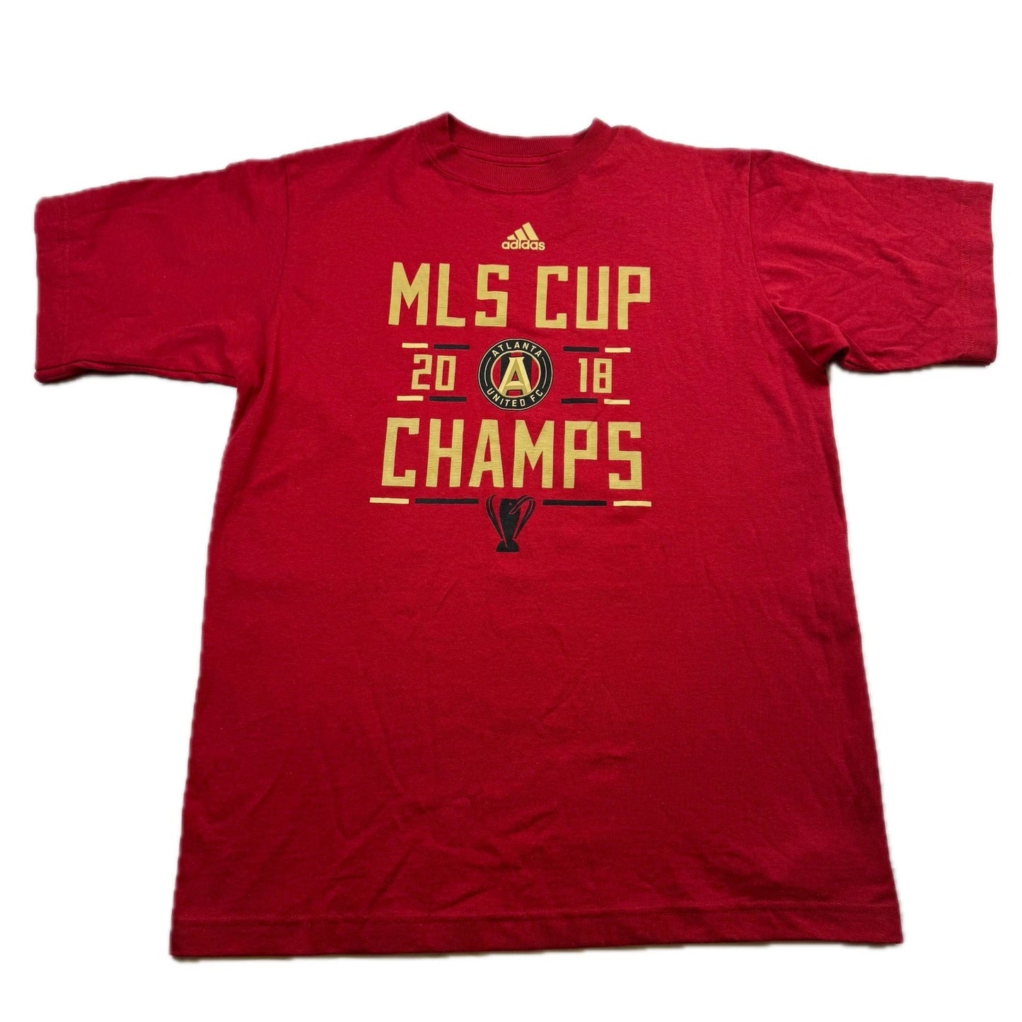 Adidas Atlanta United FC MLS Cup 2018 Champs T Shirt Red Men's Large