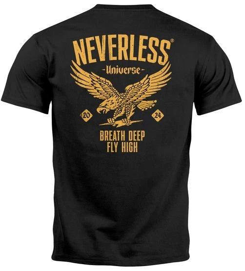 Mens T-Shirt Back Print Mens Eagle Eagle Print Retro Design Back Print