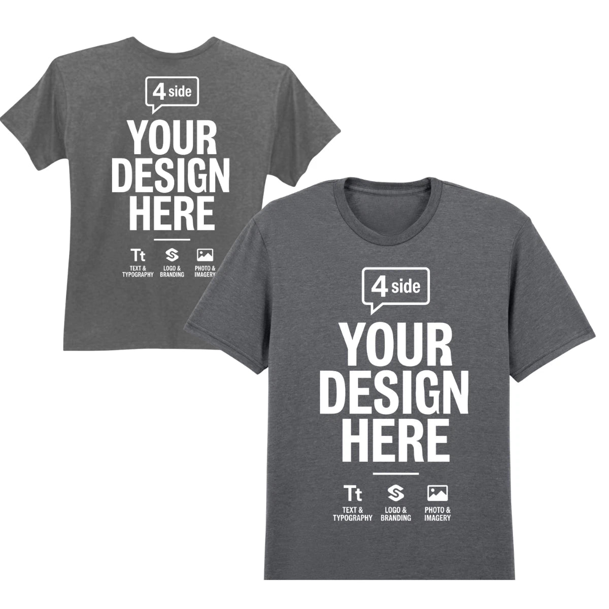 Custom T-Shirt With Your Design Text Photo Upload Mens Womens Tee