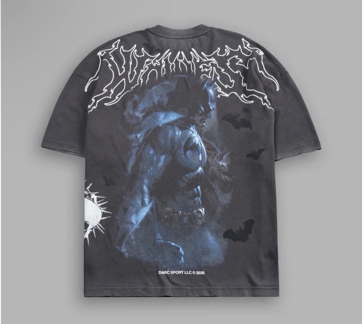 Darc Sport Batman Bats in the Night Oversized Tee size XL IN HAND