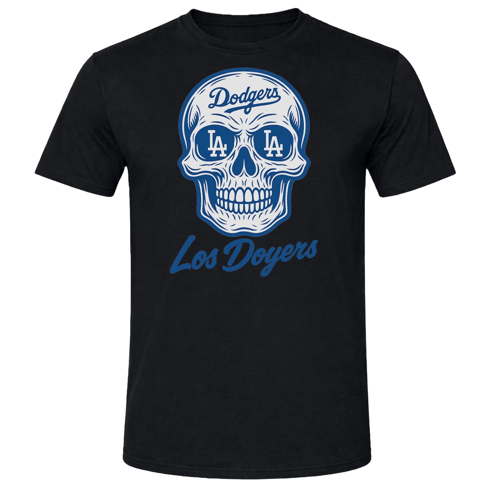 Los Angeles Dodgers Sugar Skull T-Shirt | Custom DTF | Softstyle Tee