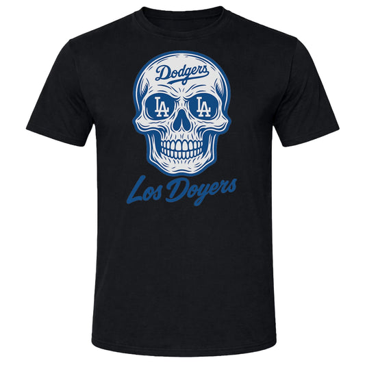Los Angeles Dodgers Sugar Skull T-Shirt | Custom DTF | Softstyle Tee