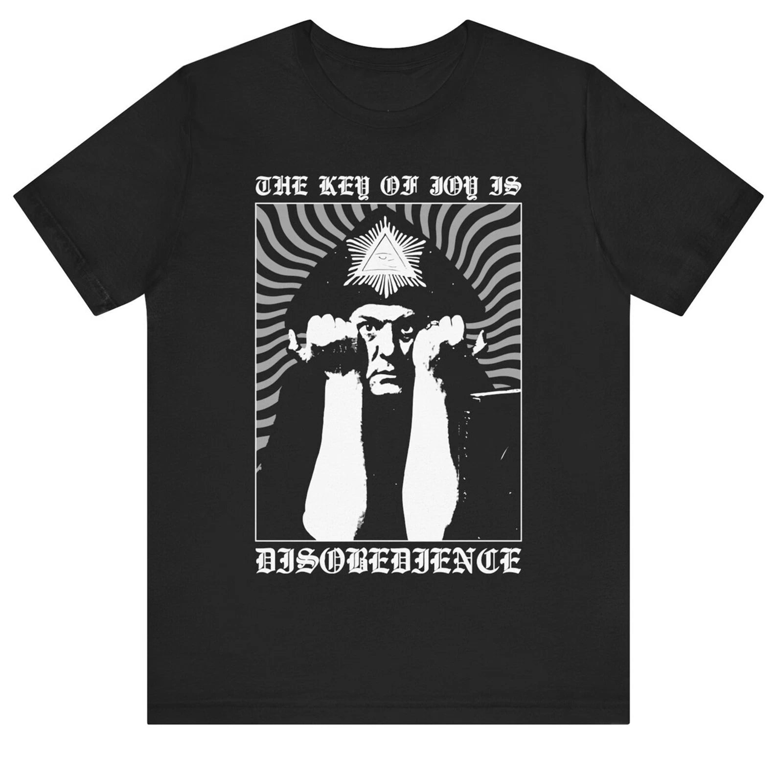 The Key of Joy Aleister Crowley Occult Goth Black Magic Thelema  Unisex Tee