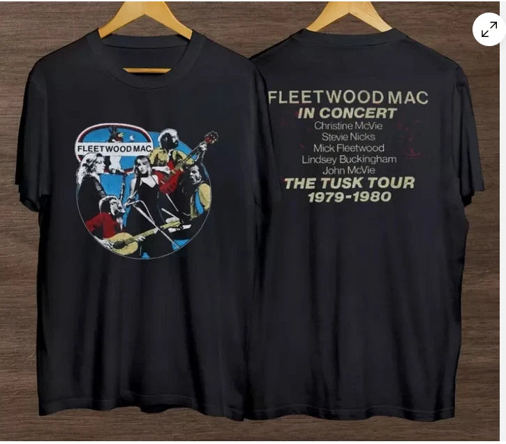 Fleetwood Mac tusk tour t-shirt, Vintage Fleetwood Mac 90s shirt