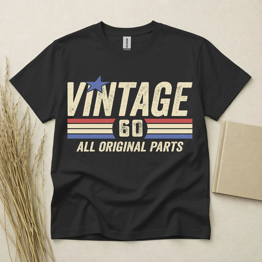 60th Birthday T Shirt Born In 1966 Gift 60 Year Old T-Shirt Vintage All Original