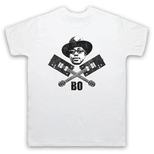 BO DIDDLEY THE ORIGINATOR R&B ROCK GUITAR UNOFFICIAL MENS & WOMENS T-SHIRT