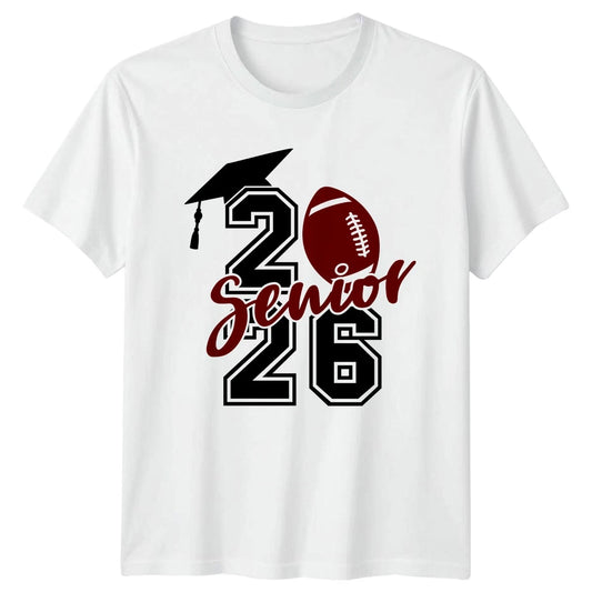 Senior 2026 T-Shirt American Football Graduation Graduation 2026 Gift For Him