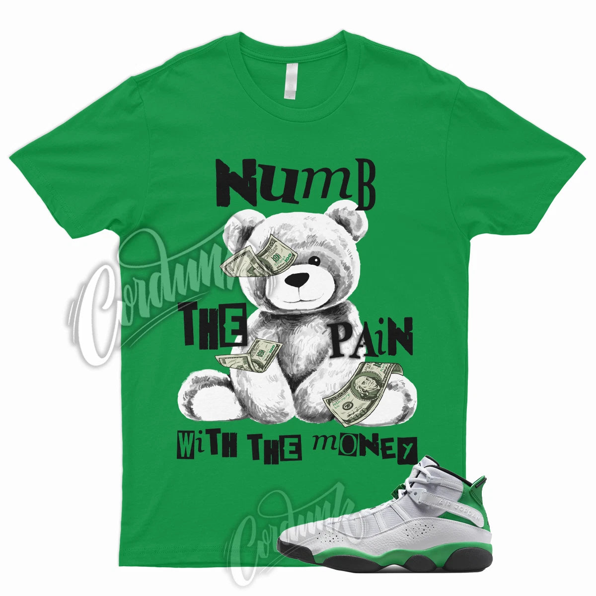NUMB Shirt to Match Jordan 6 Rings Lucky Green Pine Stadium Mid High Two Trey 1