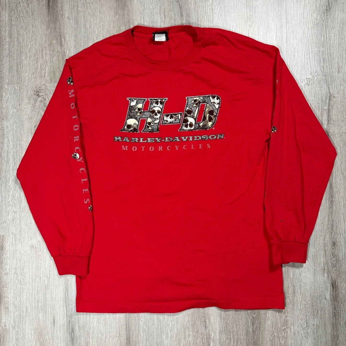 Harley-Davidson Rocky's London Canada Skull Graphic Long Sleeve T-Shirt Large
