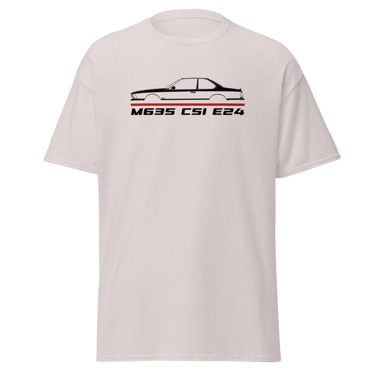 For M635 CSi E24 1984-1989 Fans Retro T-Shirt Birthday Gift Classic Tee Racing