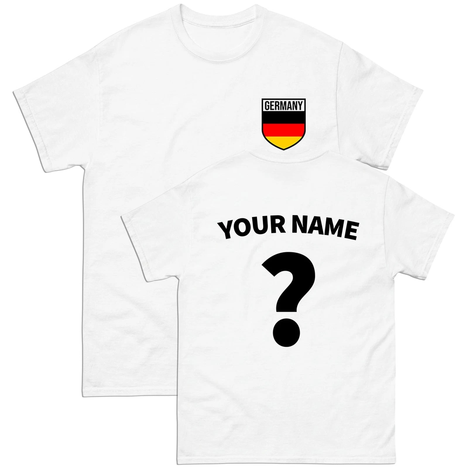 Germany Badge football T Shirt, Personalised football Tee,Custom Name Number Top