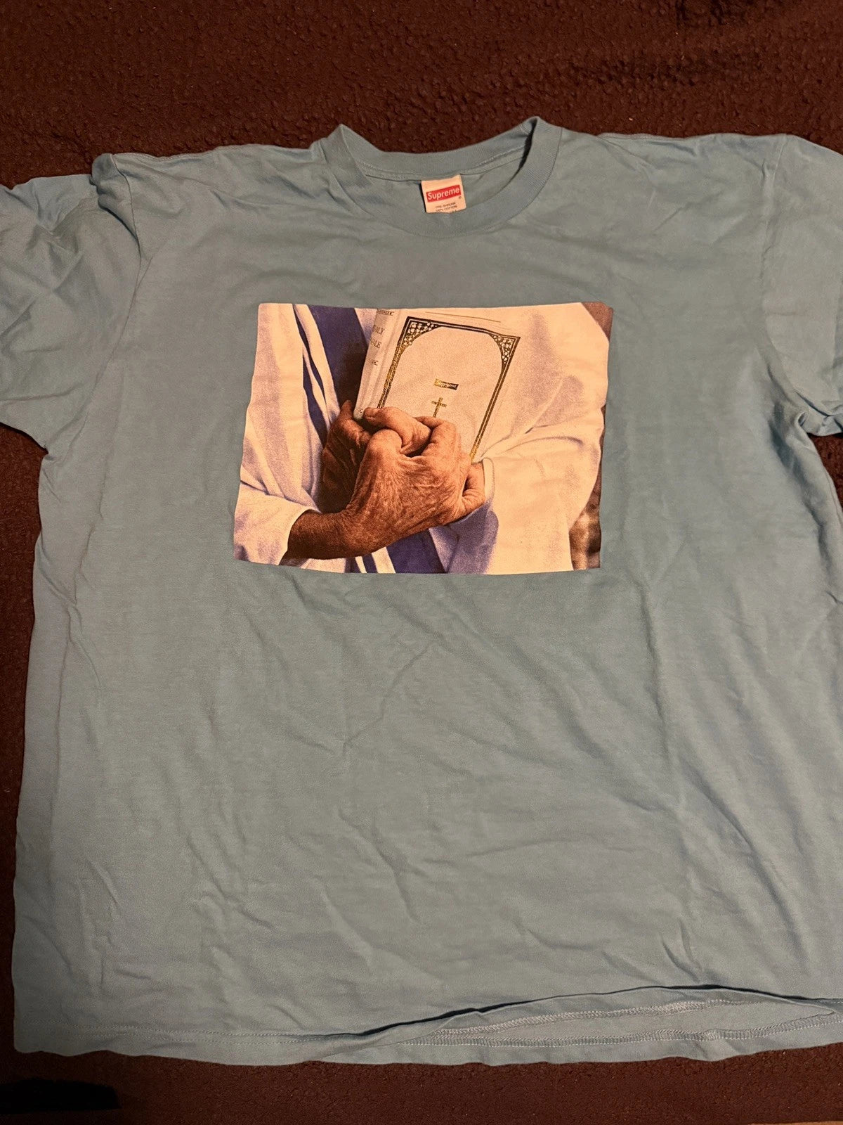 FW19 Supreme Bible red Tee size XL T-shirt