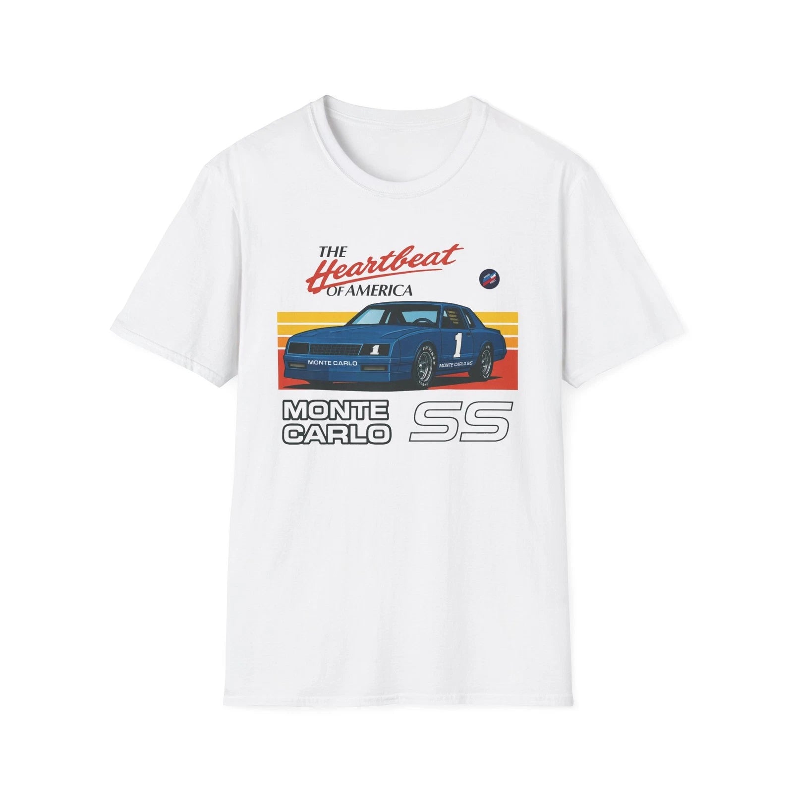 Monte Carlo SS Shirt 80s Retro Chevy Tee Heartbeat of America Gift