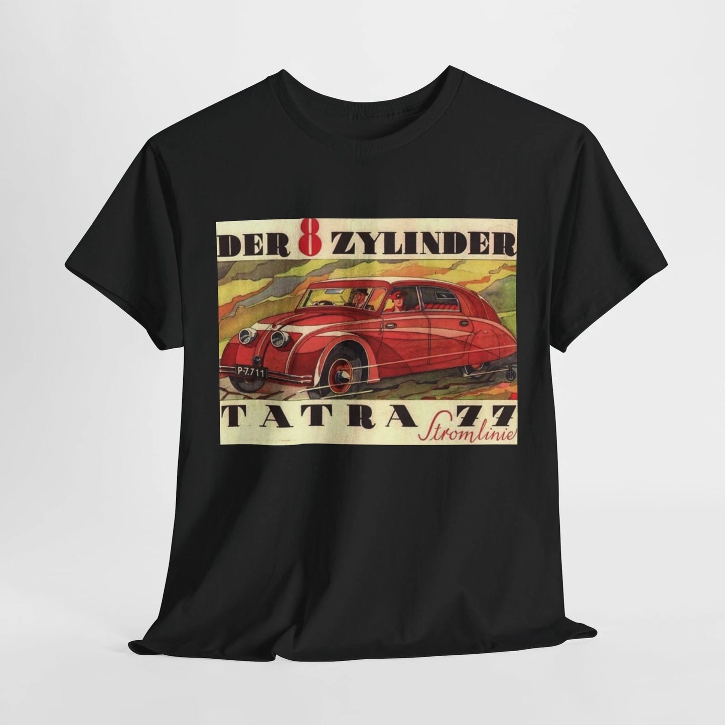 Vintage Tatra 77 Der 8 Zylinder Stromliner Retro Tee, Unisex Shirt for Car
