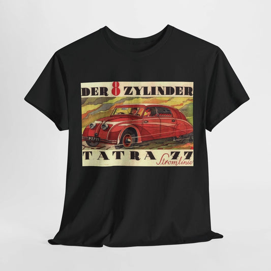 Vintage Tatra 77 Der 8 Zylinder Stromliner Retro Tee, Unisex Shirt for Car