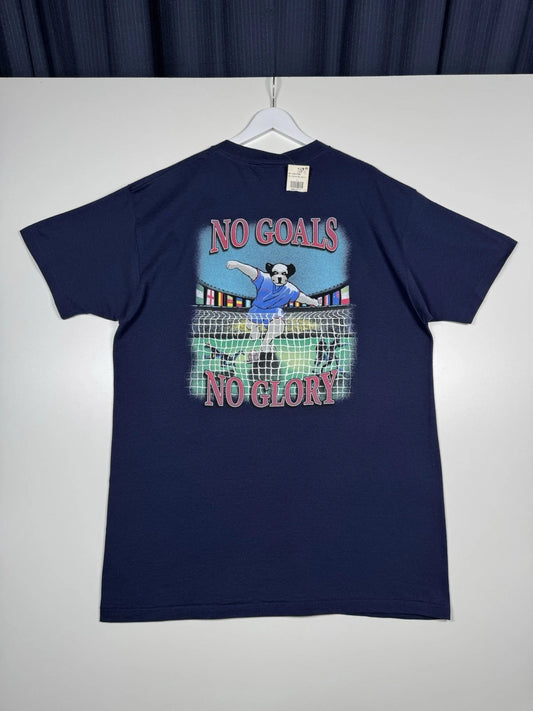 New - VTG 90s Big Dogs "No Goals No Glory" Soccer Shirt - Large