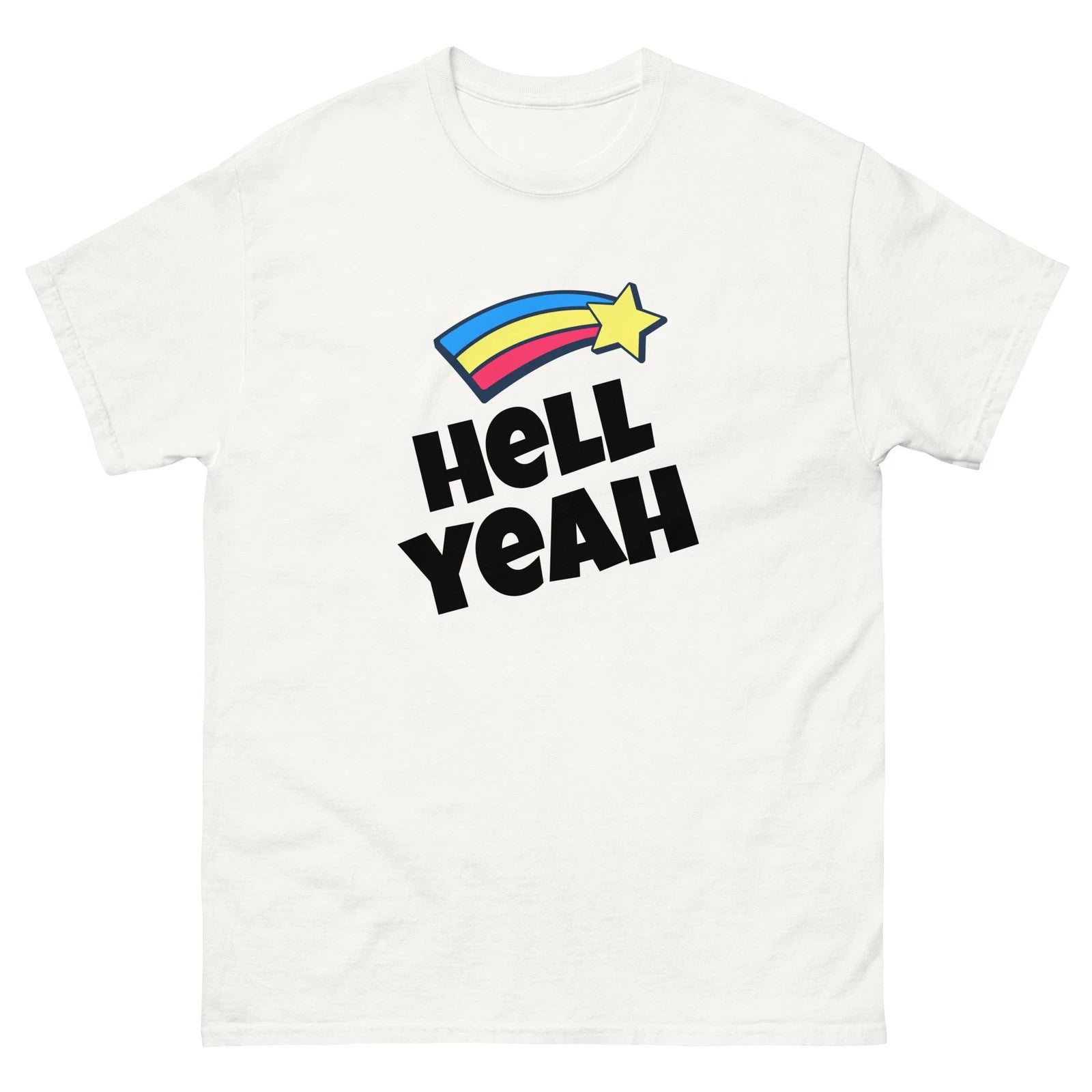 Hell Yeah Men Women Unisex classic cotton white tee shirt t-shirt