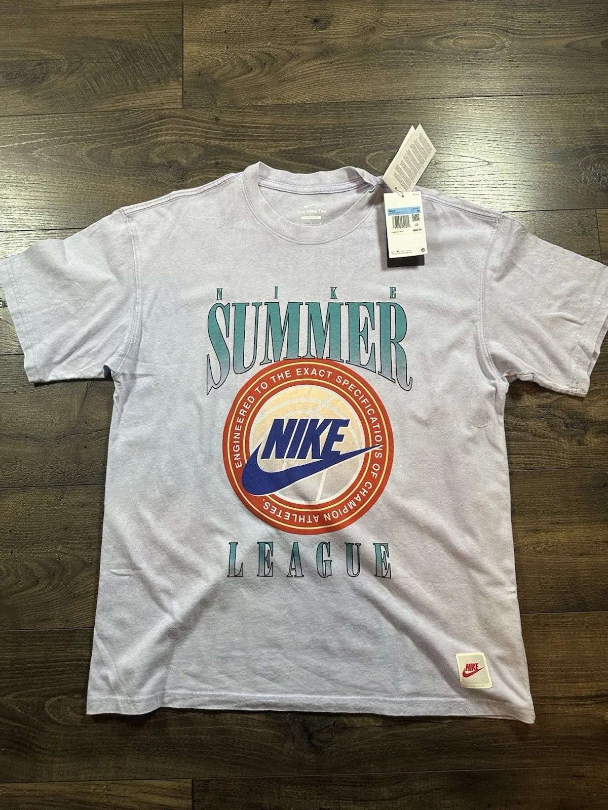 Nike Max90 Retro Graphic Basketball Summer Top Mid-weight Cotton Mens Medium