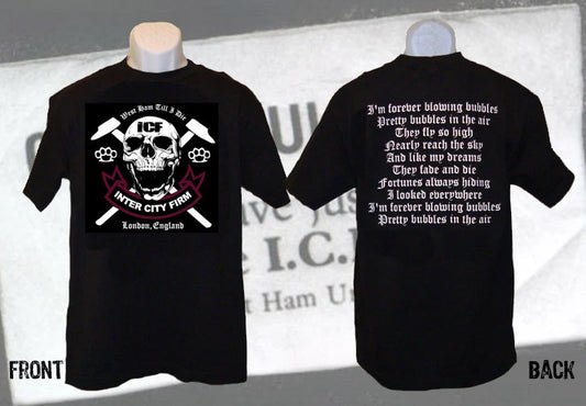 ICF INTER CITY FIRM T-SHIRT/Jersey West Ham United Casuals Hooligans London UK