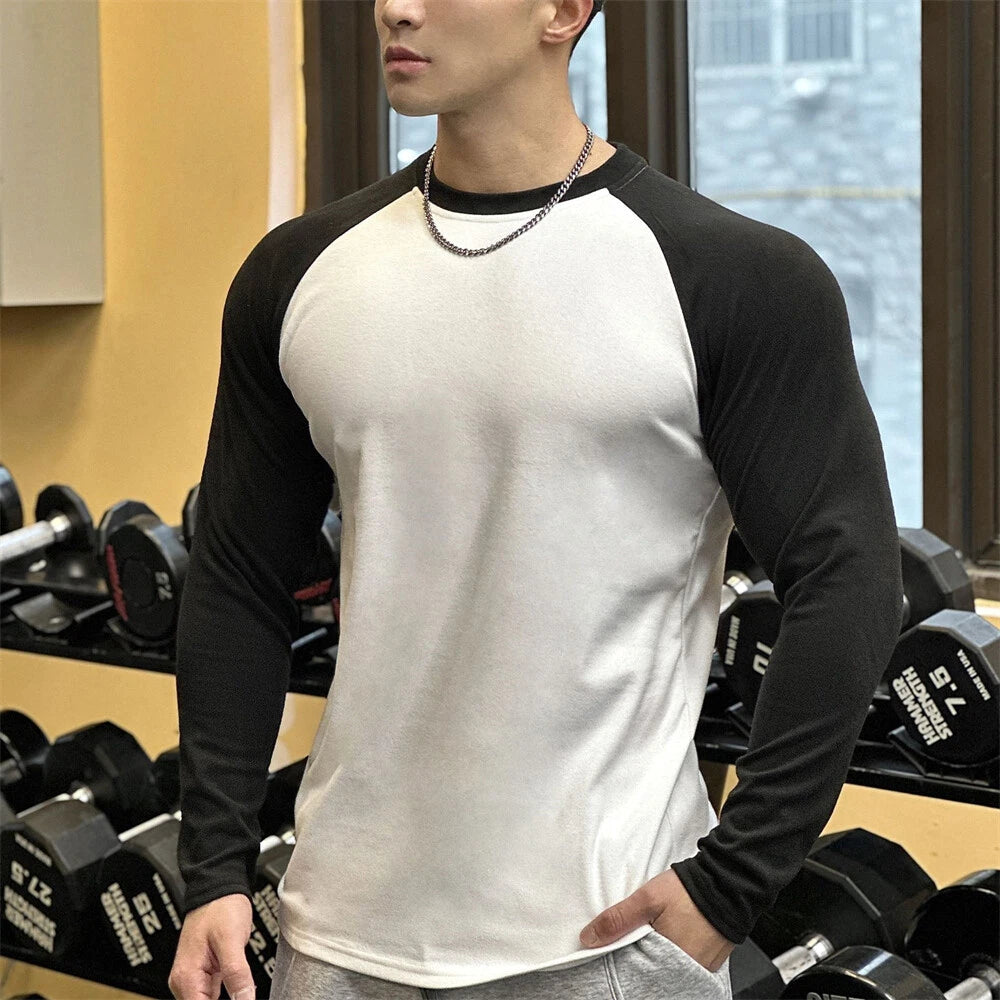 Men's Long Sleeve Fashion T-Shirt Classic Casual Slim Shirts
