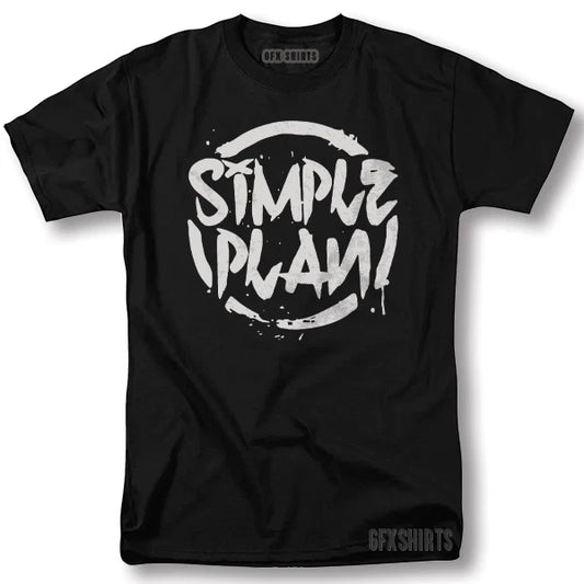 Simple Plan Shirt Rock Concert Promo Tour Vintage Graphic Design T-Shirt