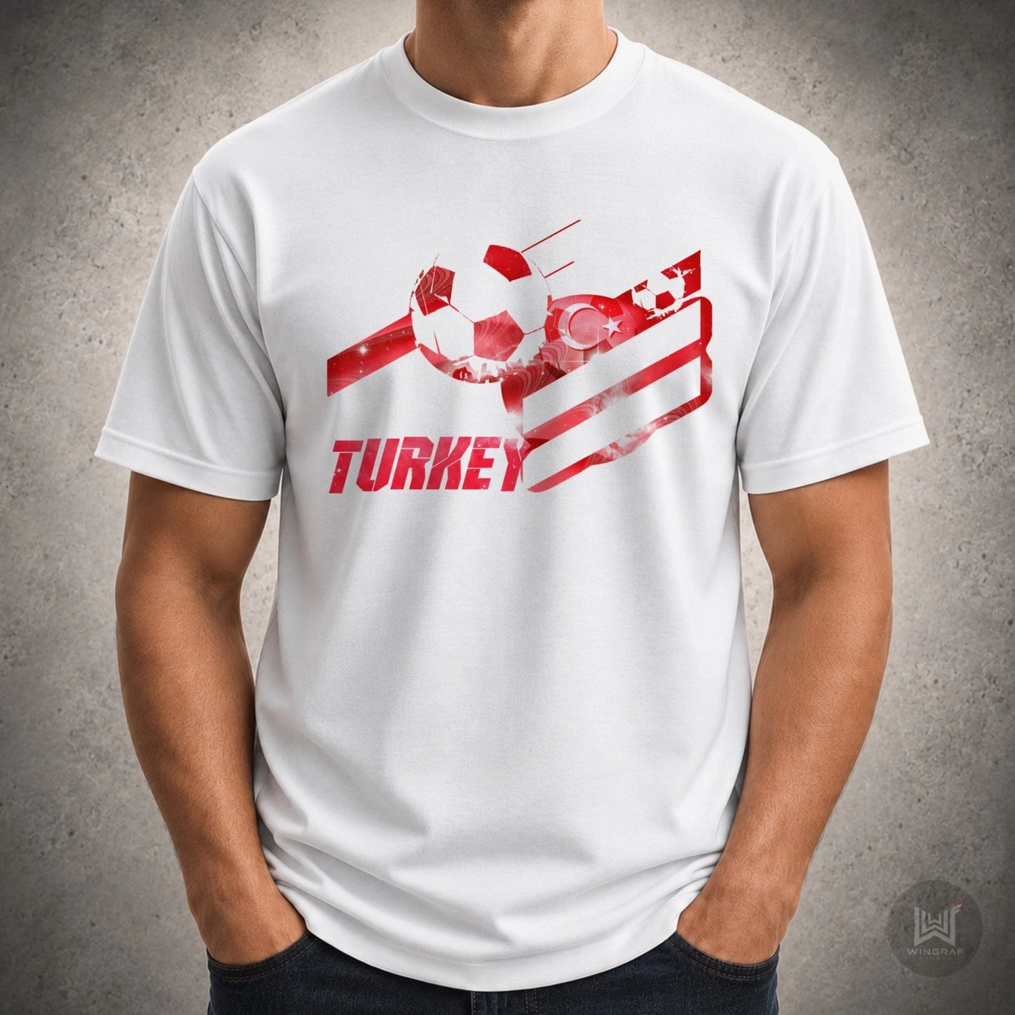 Turkey t shirt football flag top Turkiye soccer fan cotton tee gift all sizes