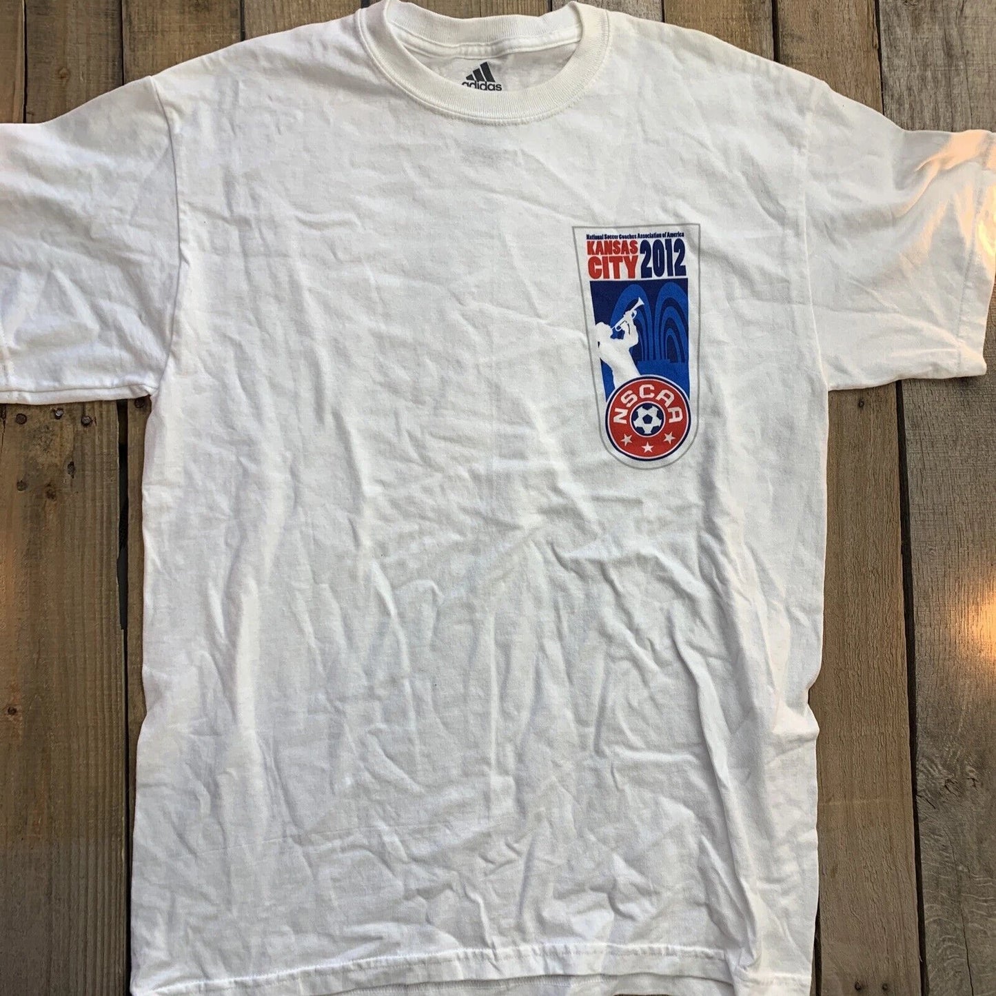Kansas City 2012 NSCAA Soccer Adidas Mens T-Shirt Size S