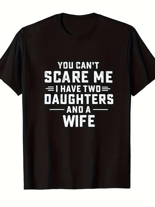 Unique Letter Printed T-Shirt, Men Casual Stylish Daily Wear Short Sleeve