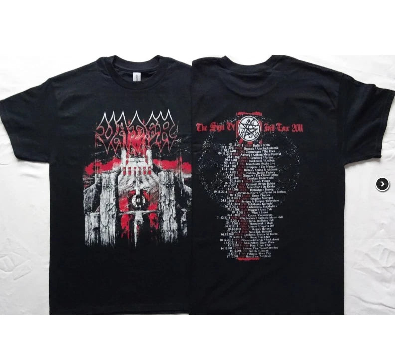 Vader Tour 2011 The Sign Of Hell Welcome To The Morbid Reich T-Shirt