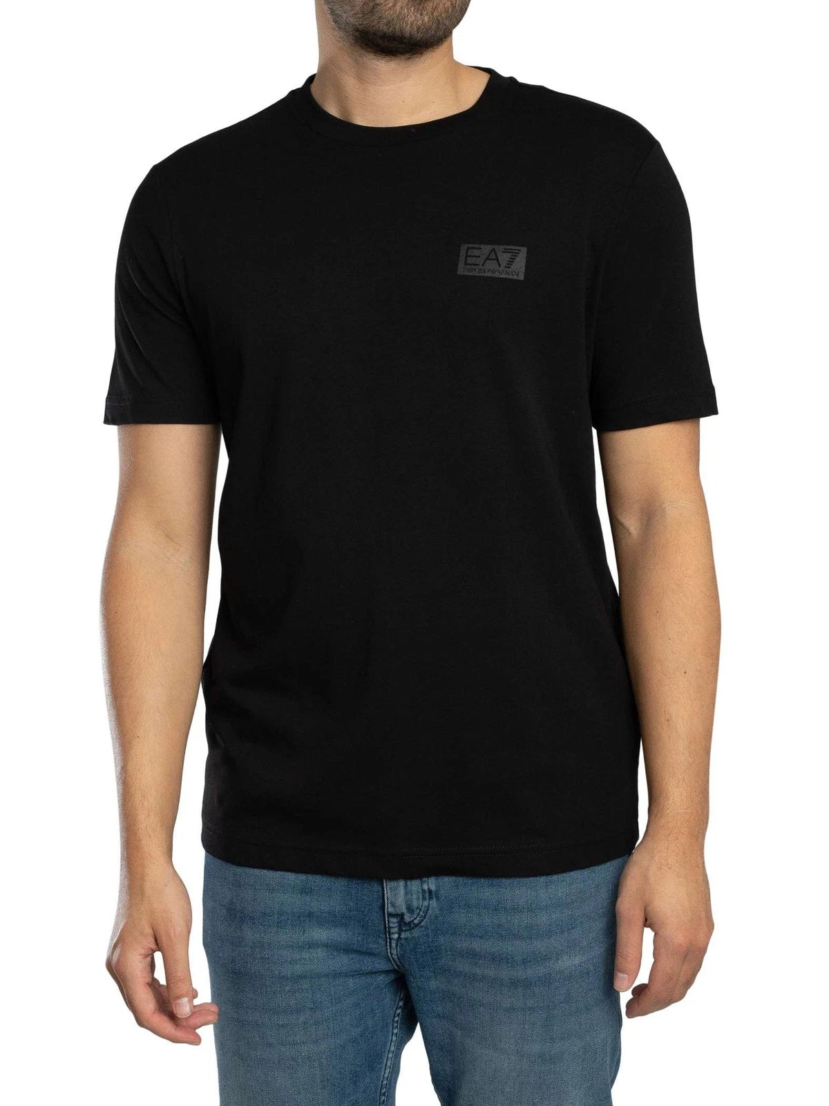 EA7 Men's Back Box Logo T-Shirt, Black