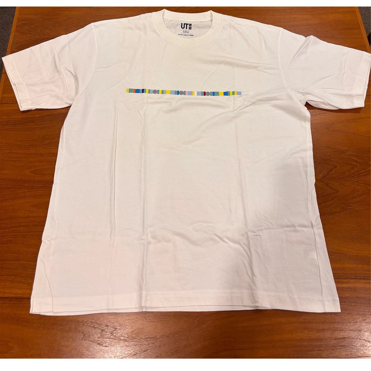 Uniqlo - Peter Saville Remix Blue Monday Shirt - Short Sleeve Crew Neck - LARGE