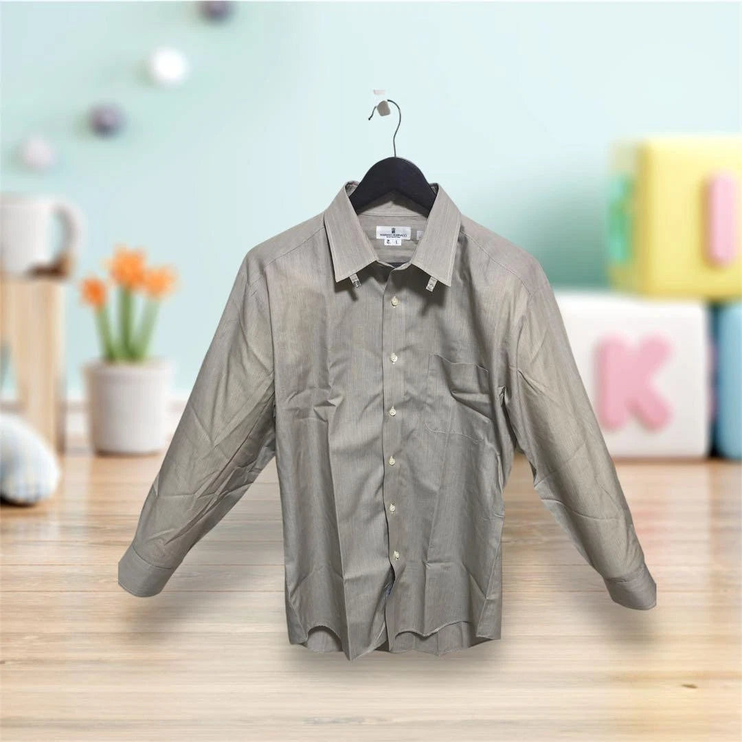 MARIANO RUBINACCI Men's Long Sleeve Shirt Size L - Stylish Italian Design