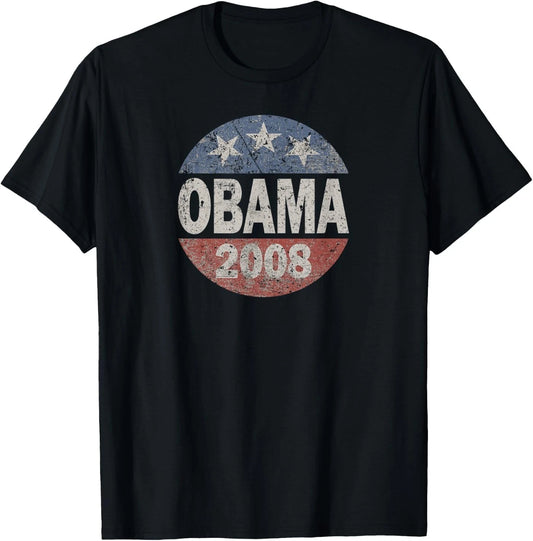 Vintage President Barack Obama 2008 Campaign T-Shirt